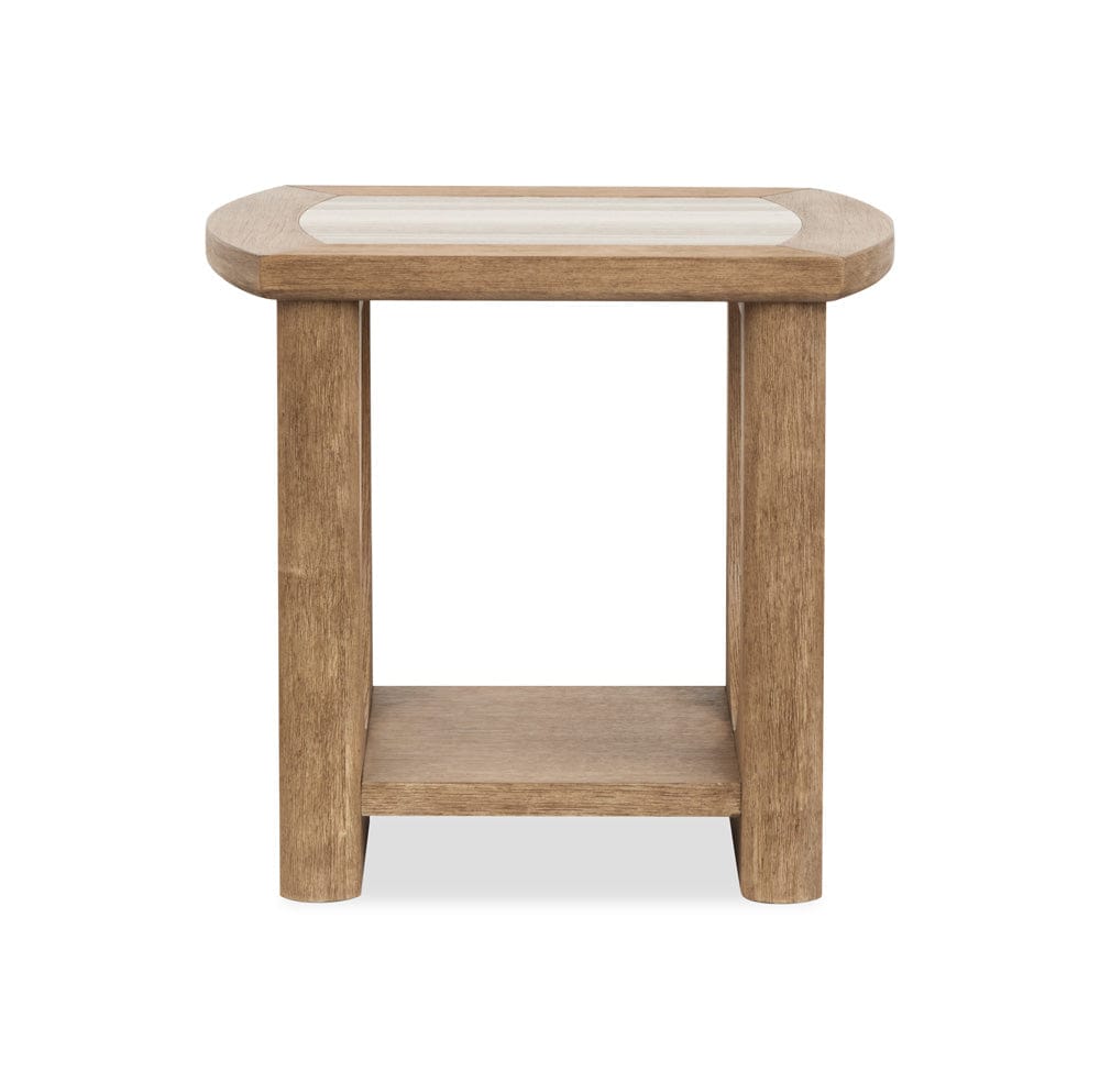Henry & Mason  -  Stratton Riverbed Beige Rectangular End Table  - AFA00794 view 3