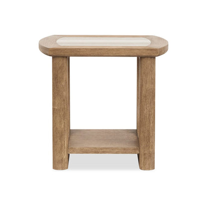 Henry & Mason  -  Stratton Riverbed Beige Rectangular End Table  - AFA00794 view 3