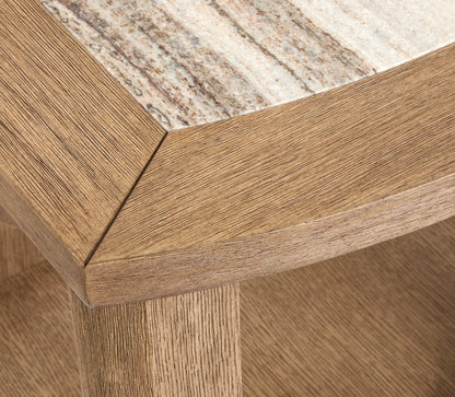 Henry & Mason  -  Stratton Riverbed Beige Rectangular End Table  - AFA00794 view 7