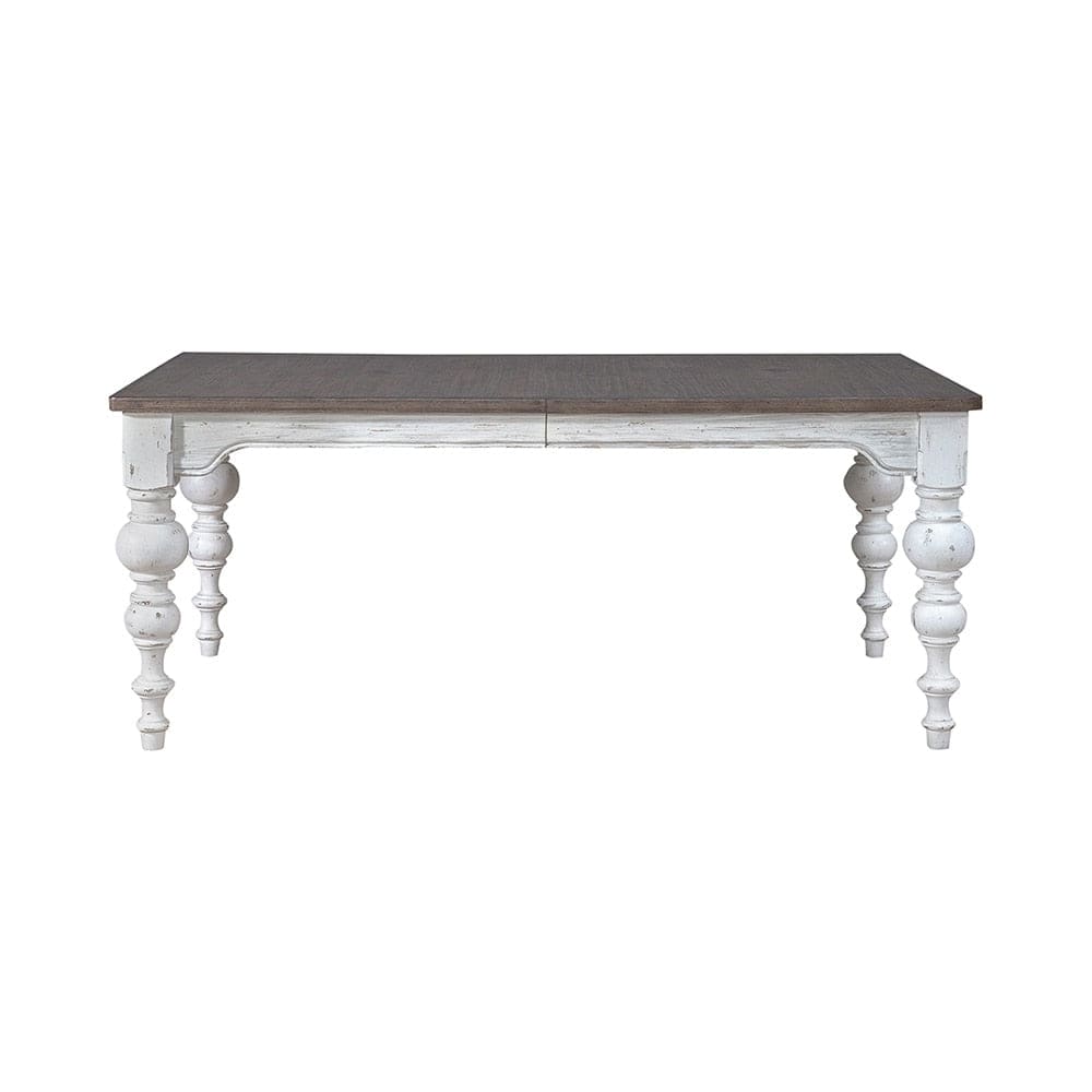 Henry & Mason - Stream Side Rectangular Leg Table in Riverstone White & Tobacco - AFA01926 view 4