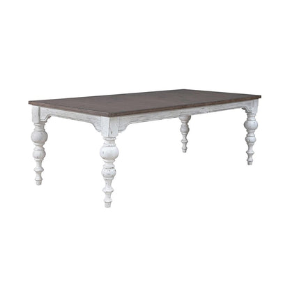 Henry & Mason - Stream Side Rectangular Leg Table in Riverstone White & Tobacco - AFA01926 view 6