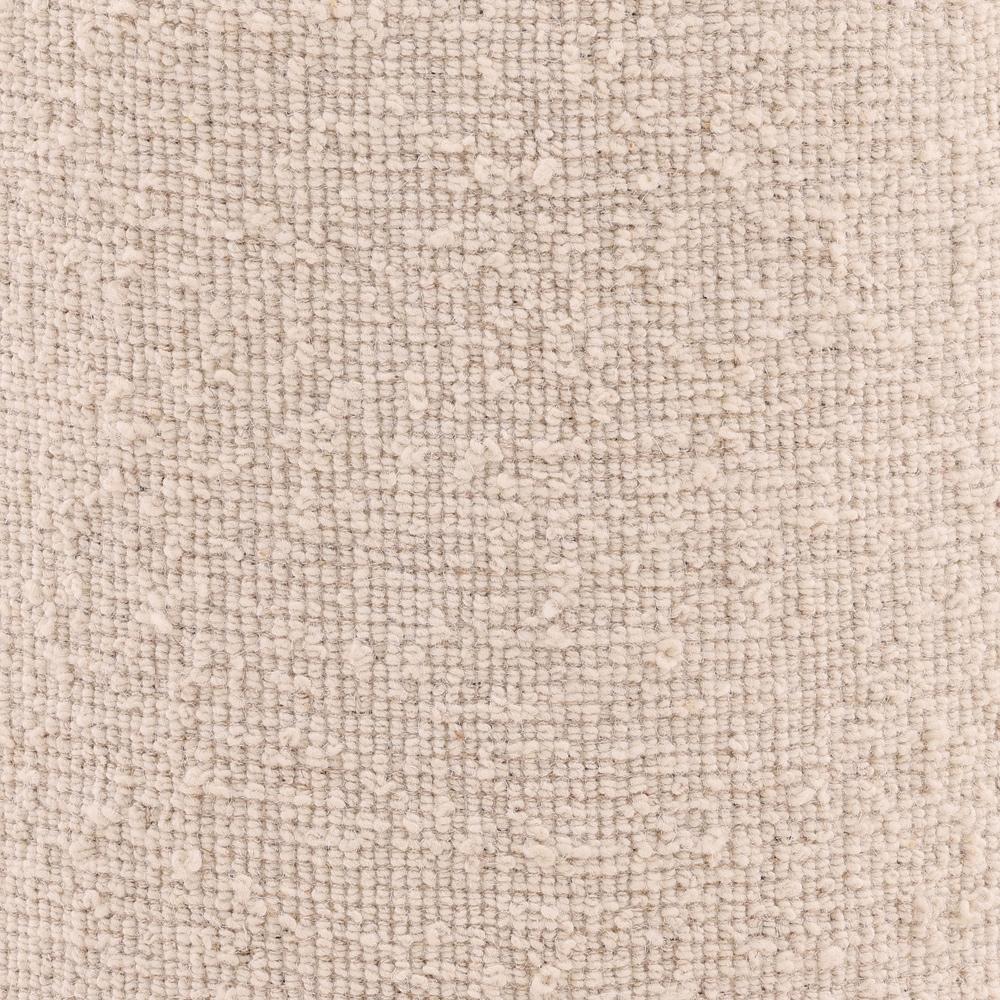 Henry & Mason - Sullivan Handwoven Ivory Wool Stool with Natural Wood Base - DV7603 veiw 2
