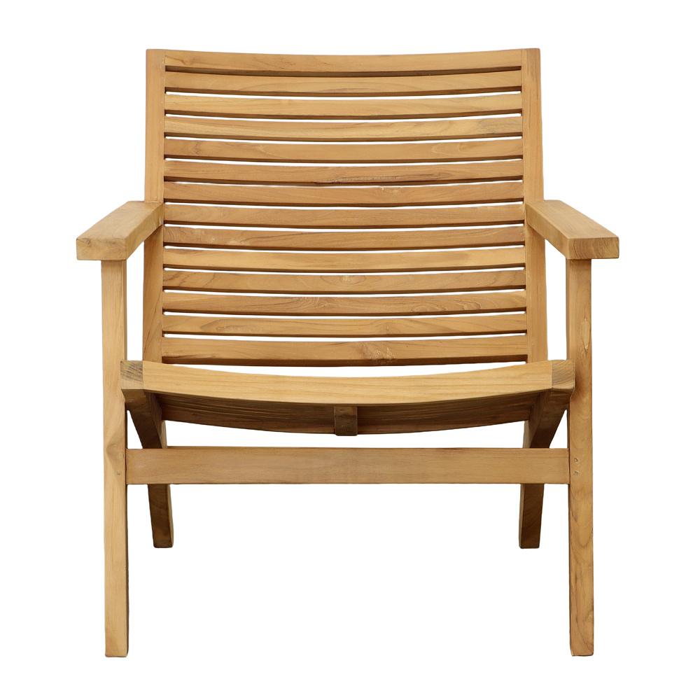 Henry & Mason - Suquee Natural Teak Wood Occasional Chair - DV7046 veiw 2