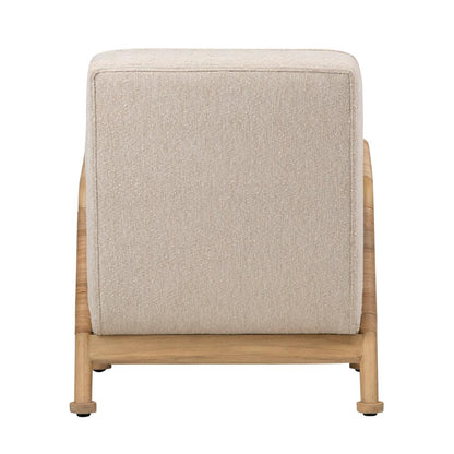 Henry & Mason - Sylvester Ratan Wrapped Mindi Wood Occasional Chair in Ivory Performance Fabric - DV7121 veiw 4
