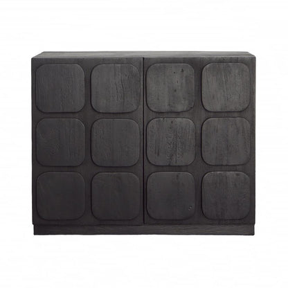 Henry & Mason - Syrtium 36.5in Mixed Wood Sideboard in Black - DV7545 veiw 2