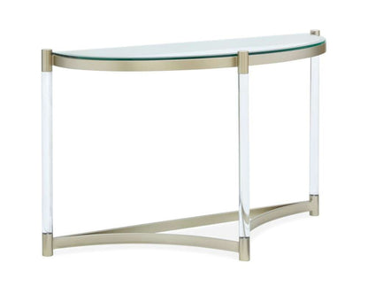 Henry & Mason - Tallis Demilune Sofa Table in Platinum - AFA00548 view 1