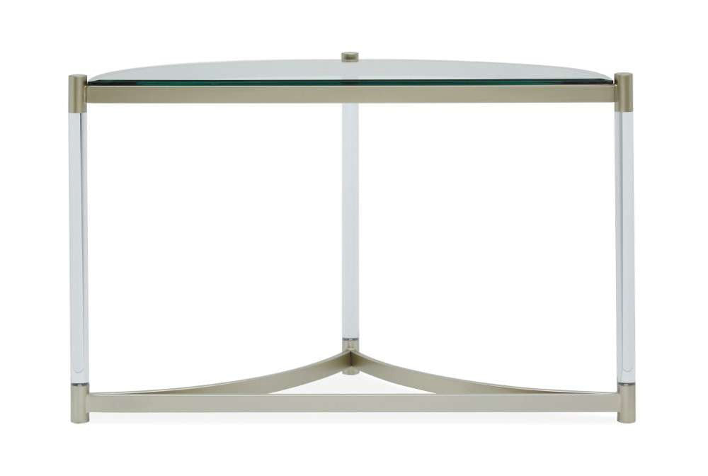 Henry & Mason - Tallis Demilune Sofa Table in Platinum - AFA00548 view 4