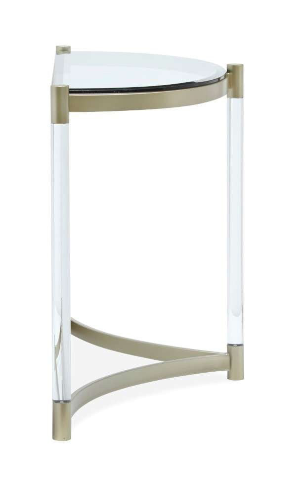 Henry & Mason - Tallis Demilune Sofa Table in Platinum - AFA00548 view 5
