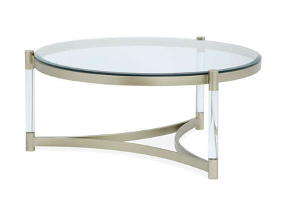 Henry & Mason - Tallis Round Cocktail Table in Platinum - AFA00549 view 1