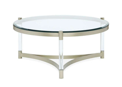 Henry & Mason - Tallis Round Cocktail Table in Platinum - AFA00549 view 2