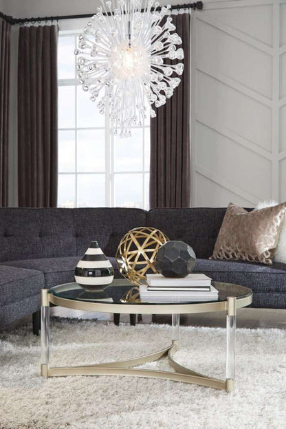 Henry & Mason - Tallis Round Cocktail Table in Platinum - AFA00549 view 8