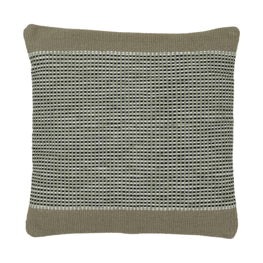 Henry & Mason - Tamid 21in Handwoven Olive Green Throw Pillow - DV7589 veiw 1