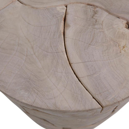 Henry & Mason - Tanzie Round Bleached Teak Wood Side Table - DV7882 veiw 3