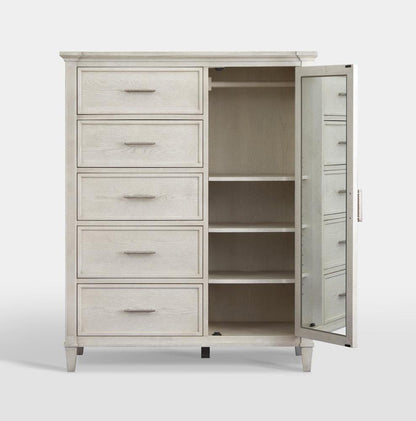 Henry & Mason - TaupeSilv Blend Door Chest - AFA00652 view 1