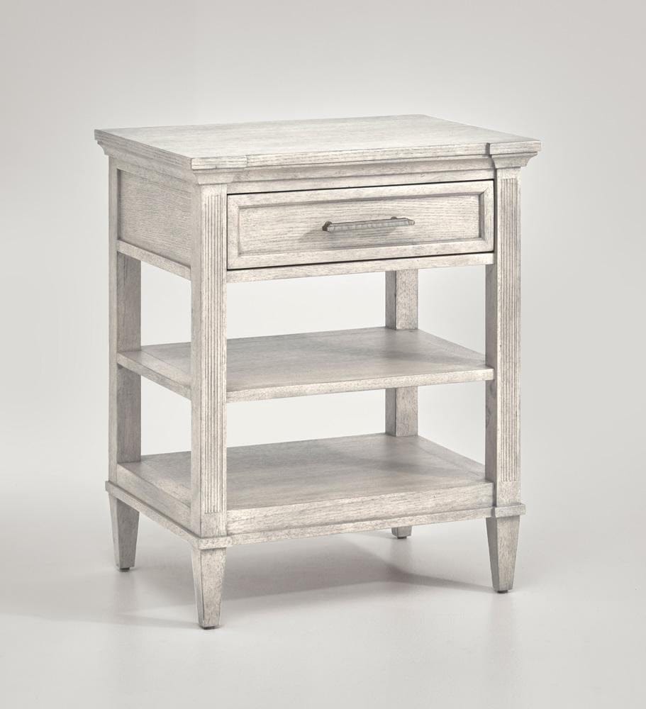 Henry & Mason - TaupeSilv Blend Open Nightstand - AFA00654 view 1