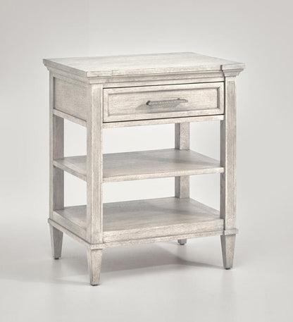 Henry & Mason - TaupeSilv Blend Open Nightstand - AFA00654 view 1