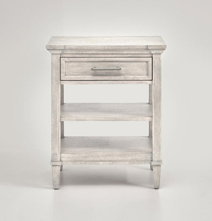 Henry & Mason - TaupeSilv Blend Open Nightstand - AFA00654 view 2