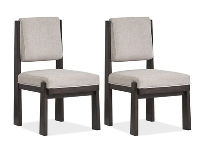 Henry & Mason  -  Teron Coffee Bean Upholstered Side Chair (Set of 2)  - AFA01298 view 1