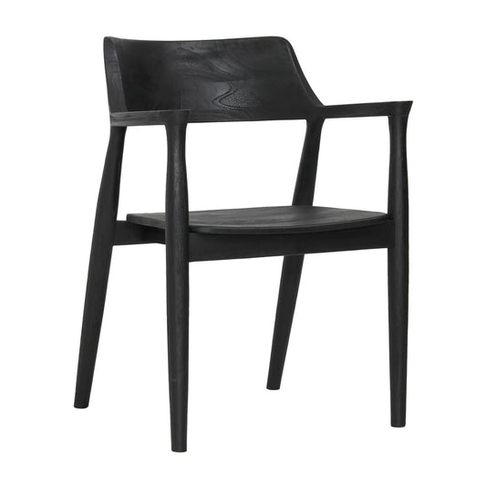 Henry & Mason - Tespin Black Teak Wood Dining Chair - DV7547 veiw 1