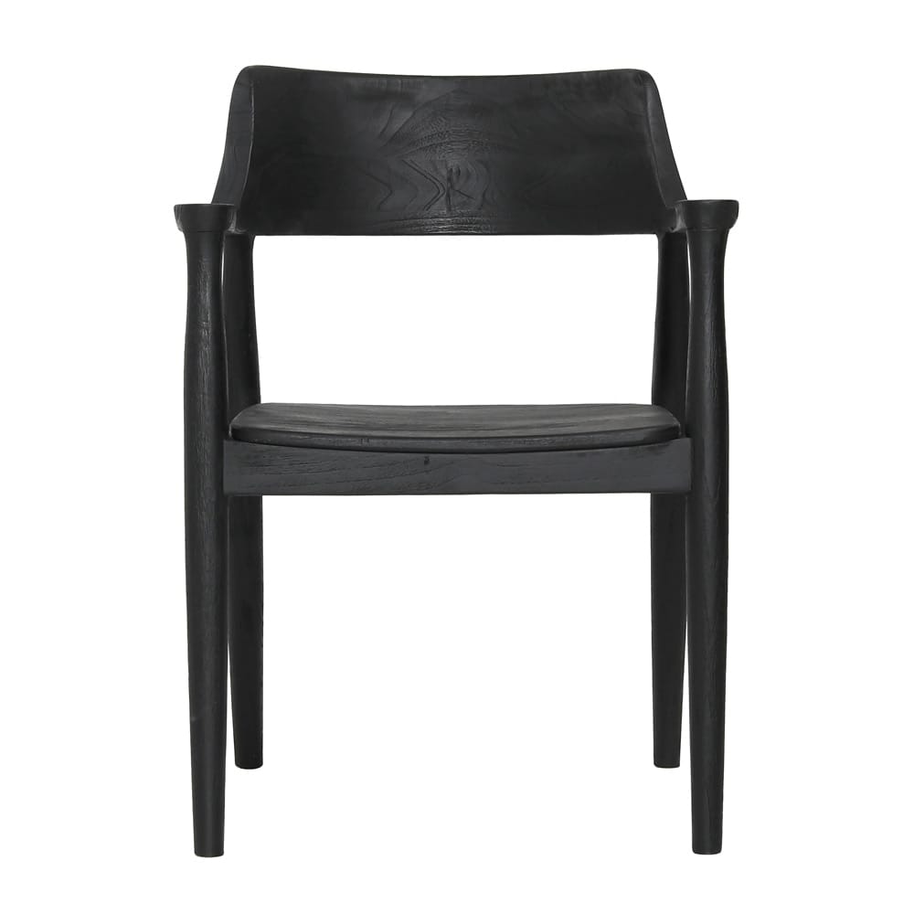 Henry & Mason - Tespin Black Teak Wood Dining Chair - DV7547 veiw 2