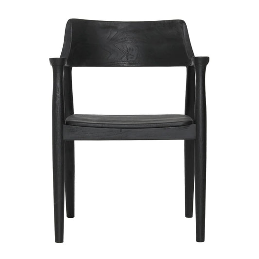 Henry & Mason - Tespin Black Teak Wood Dining Chair - DV7547 veiw 2