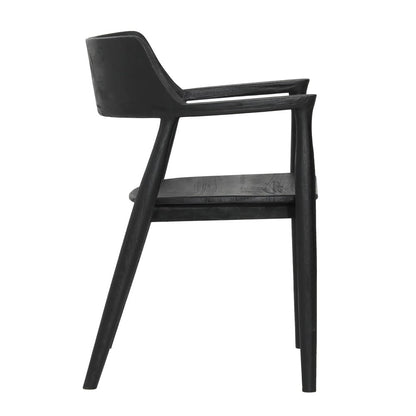 Henry & Mason - Tespin Black Teak Wood Dining Chair - DV7547 veiw 3