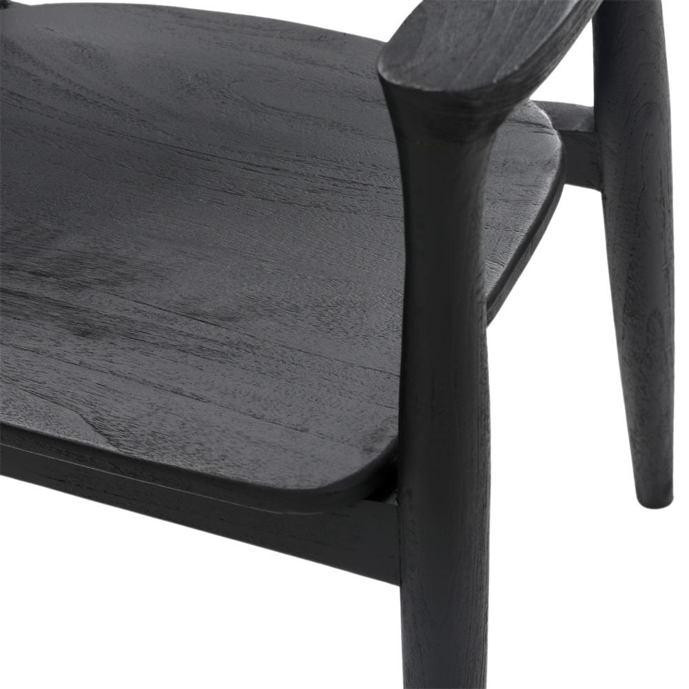 Henry & Mason - Tespin Black Teak Wood Dining Chair - DV7547 veiw 5