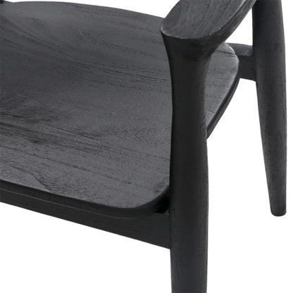 Henry & Mason - Tespin Black Teak Wood Dining Chair - DV7547 veiw 5