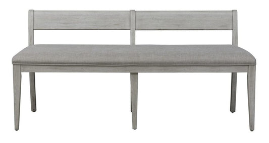 Henry & Mason - The Grange Modern Grange Uph Bench (RTA) in Antique White with Chestnut Tops - AFA03307 view 1
