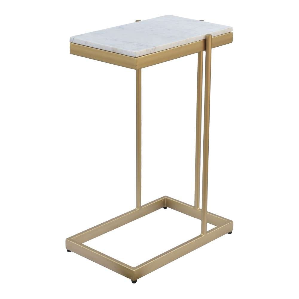 Henry & Mason - Thea Table with White Marble Top - THE-840-WHI-SD veiw 4