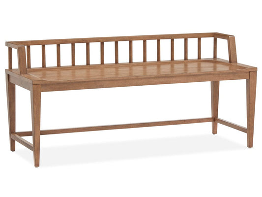 Henry & Mason  -  Thistledown Belgian Wheat Low Back Arm Bench  - AFA01060 view 1