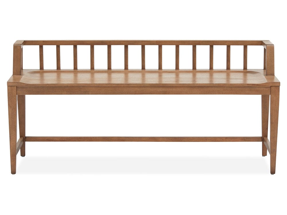 Henry & Mason  -  Thistledown Belgian Wheat Low Back Arm Bench  - AFA01060 view 2