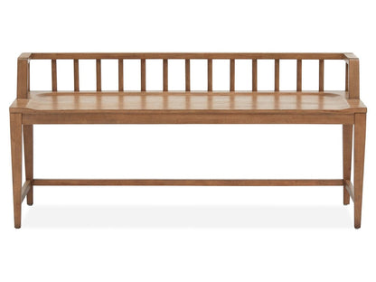 Henry & Mason  -  Thistledown Belgian Wheat Low Back Arm Bench  - AFA01060 view 2