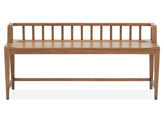 Henry & Mason  -  Thistledown Belgian Wheat Low Back Arm Bench  - AFA01060 view 2