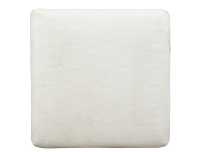 Henry & Mason  -  Thistledown Belgian Wheat White Upholstered Stool  - AFA01066 view 3
