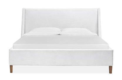 Henry & Mason - Thistledown Complete King White Upholstered Island Bed - AFA00404 view 1