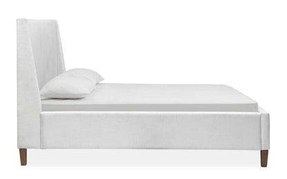 Henry & Mason - Thistledown Complete King White Upholstered Island Bed - AFA00404 view 2
