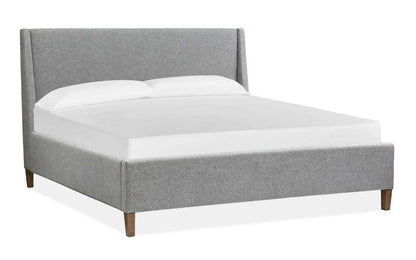 Henry & Mason - Thistledown Complete Queen Grey Upholstered Island Bed - AFA00405 view 3