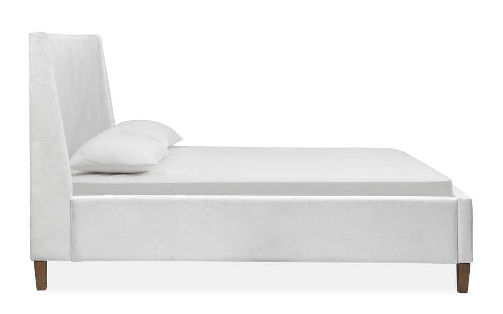 Henry & Mason - Thistledown Complete Queen White Upholstered Island Bed - AFA00408 view 2