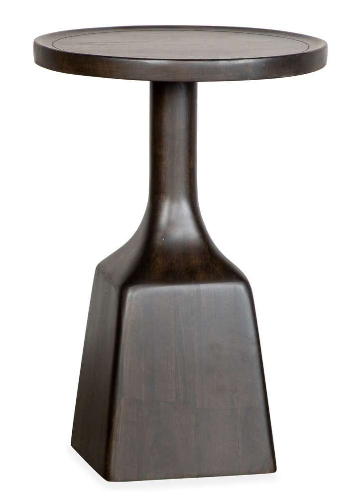 Henry & Mason - Thistledown Dark Round Pedestal Accent End Table - AFA00392 view 1