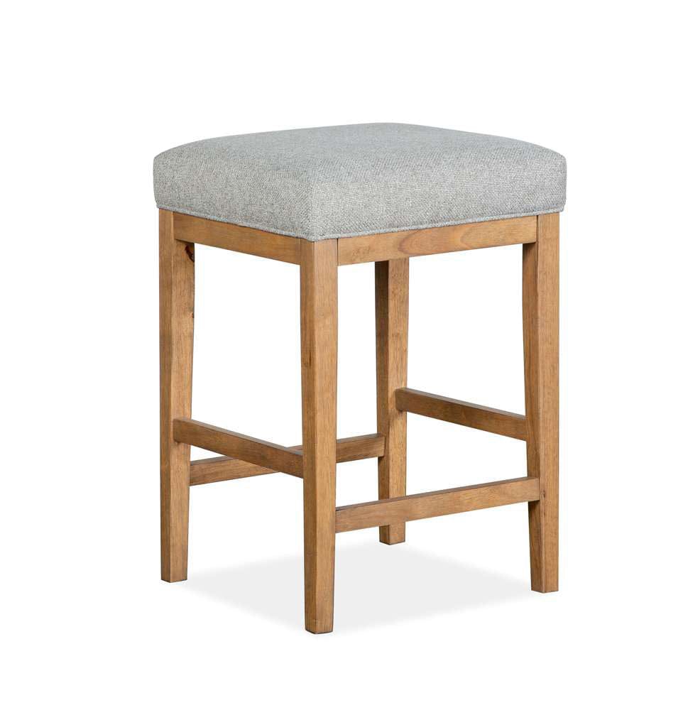 Henry & Mason - Thistledown Stool w/Grey Upholstered Seat - AFA00398 view 1