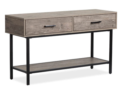 Henry & Mason  -  Thornley Whitetail Brown And Smoke Glass Rectangular Sofa Table  - AFA00949 view 1