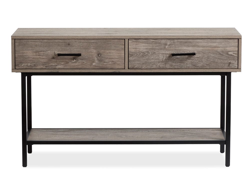 Henry & Mason  -  Thornley Whitetail Brown And Smoke Glass Rectangular Sofa Table  - AFA00949 view 2