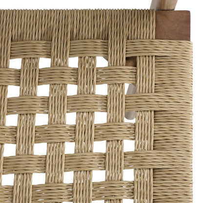 Henry & Mason - Trask Natural Teak and Wicker Outdoor Dining Chair - DV7670 veiw 5