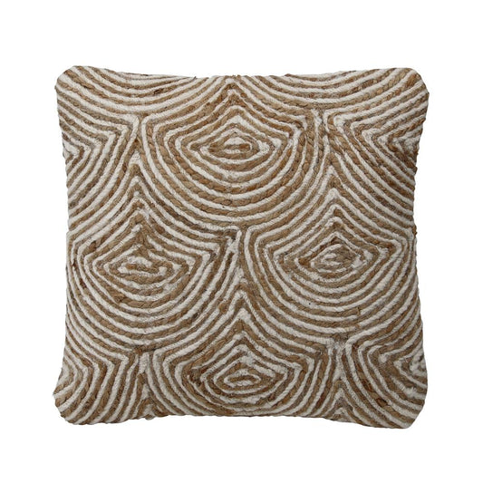 Henry & Mason - Trinity Handwoven Wool and Jute Throw Pillow in Beige - DV7572 veiw 1