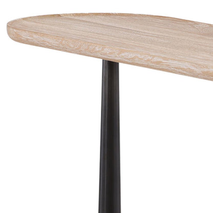 Henry & Mason - Tuscania Natural Oak Wood and Black Iron Console Table - DV7082 veiw 5