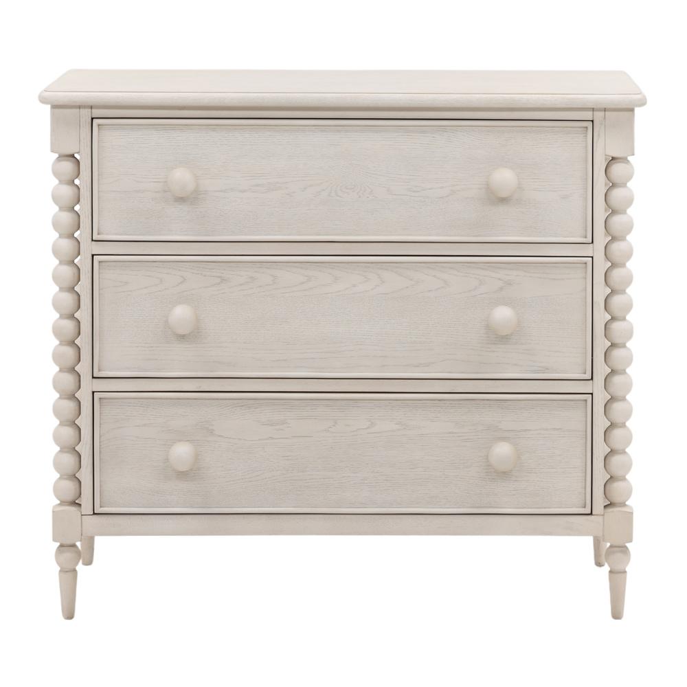 Henry & Mason - Ulti Rubberwood 3 Drawer Dresser In Whitewashed Oak - DV7221 veiw 2