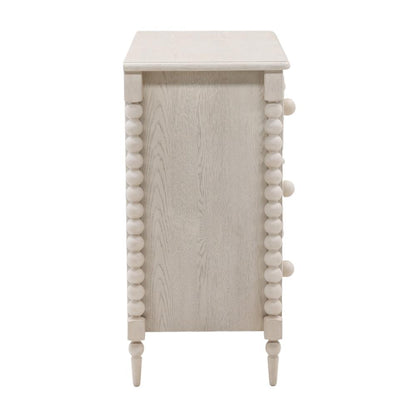 Henry & Mason - Ulti Rubberwood 3 Drawer Dresser In Whitewashed Oak - DV7221 veiw 3