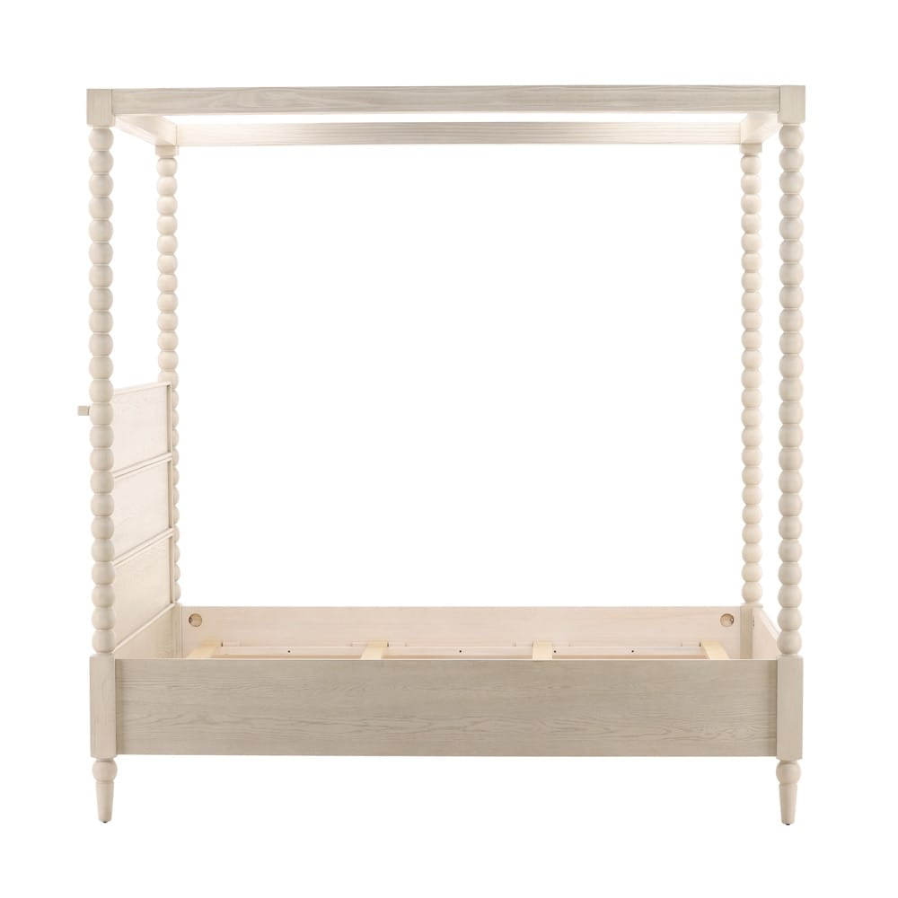 Henry & Mason - Ulti Rubberwood Eastern King Canopy Bed In Whitewashed Oak - DV7191 veiw 3