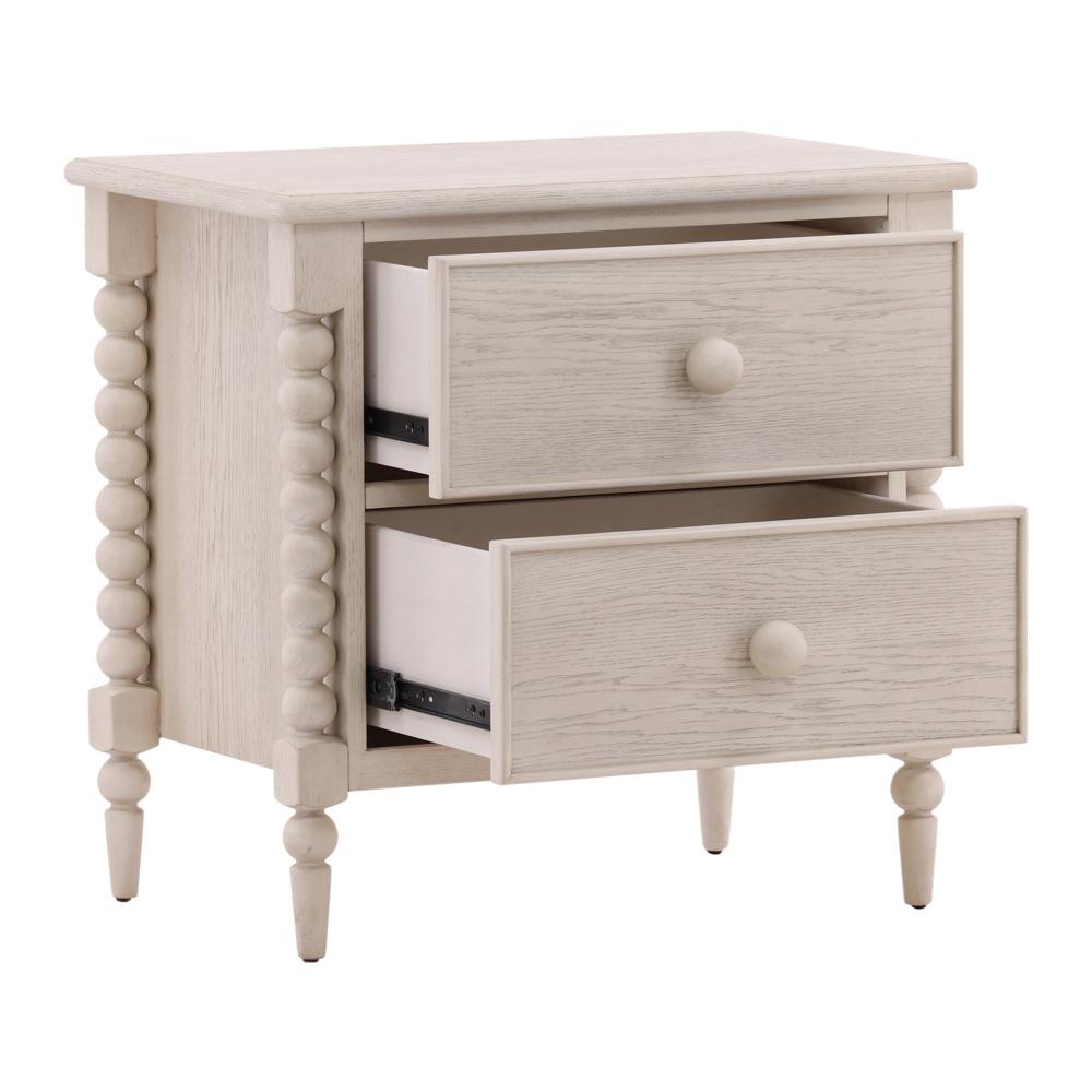 Henry & Mason - Ulti Rubberwood Nightstand In Whitewashed Oak - DV7190 veiw 5